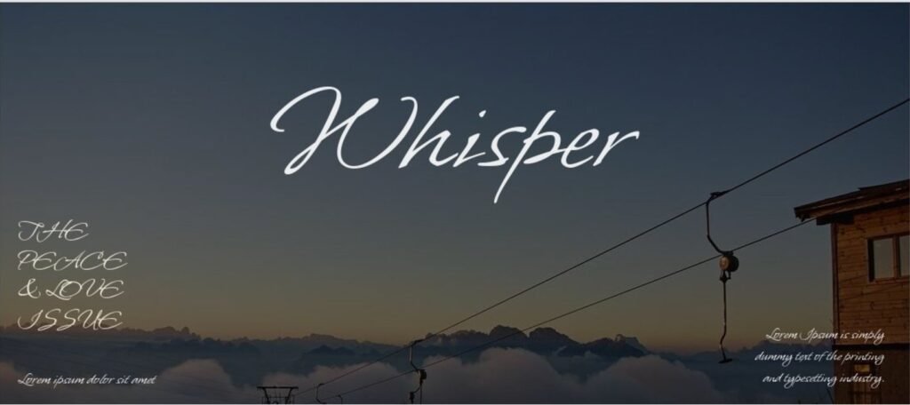 Whisper Font