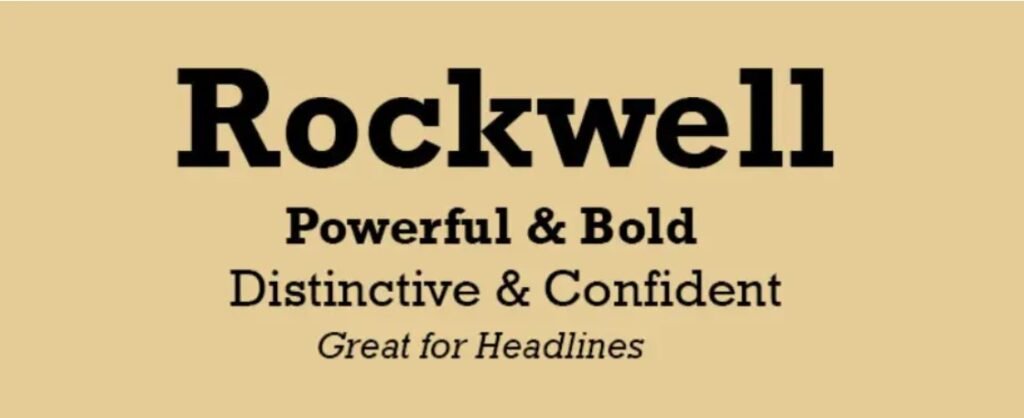 Rockwell Font