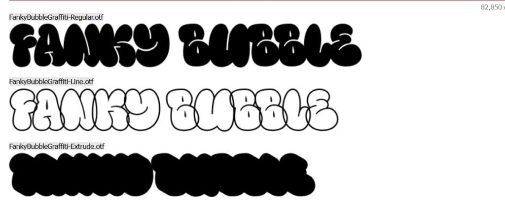 Bubble Graffiti Font