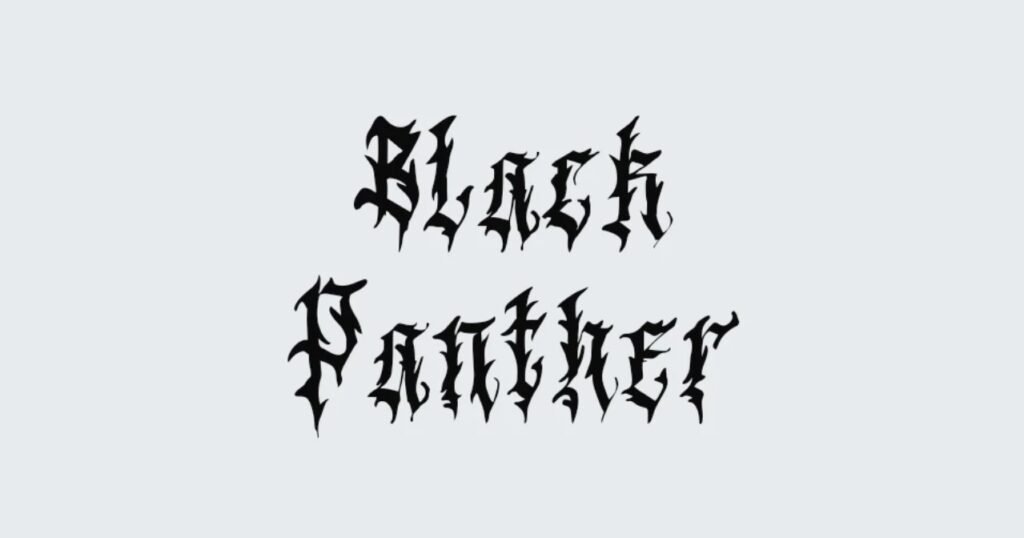 Black Panther Font