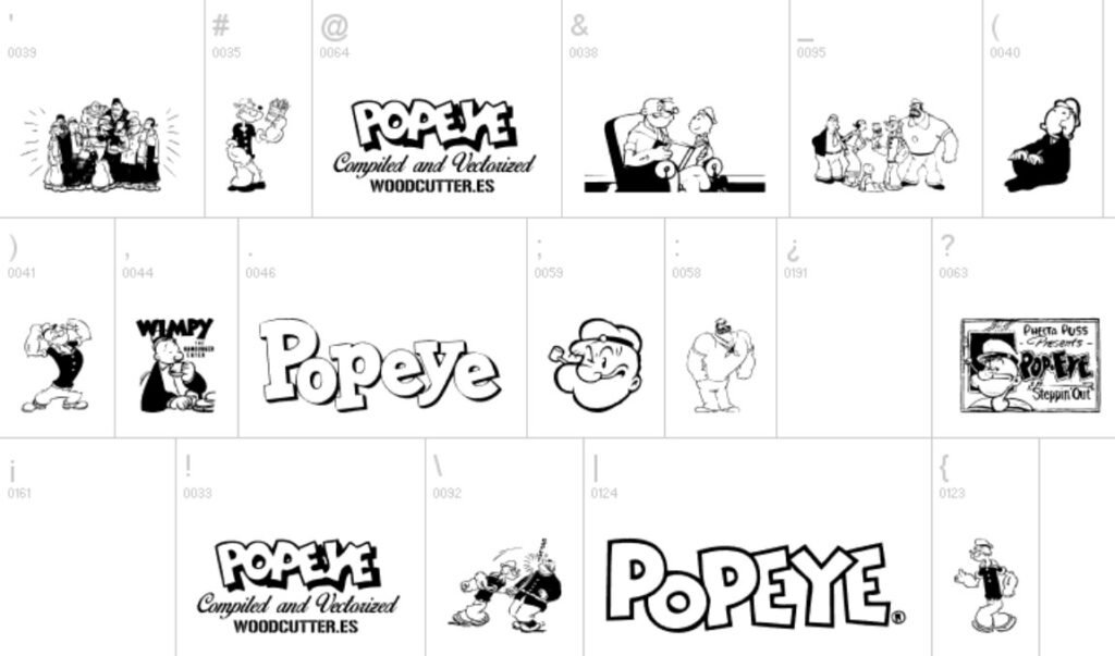 Popeye Font