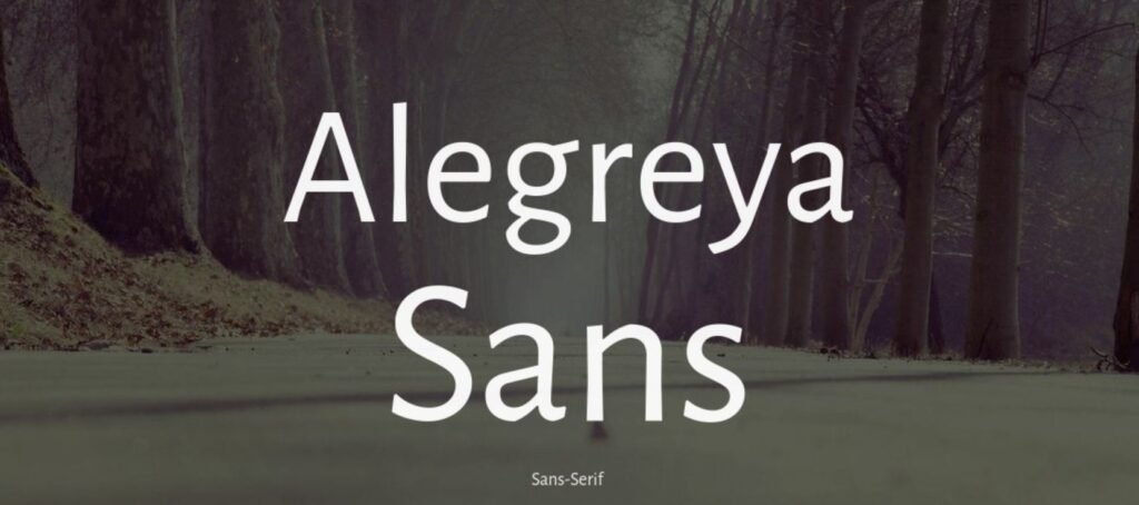 Alegreya Sans Font