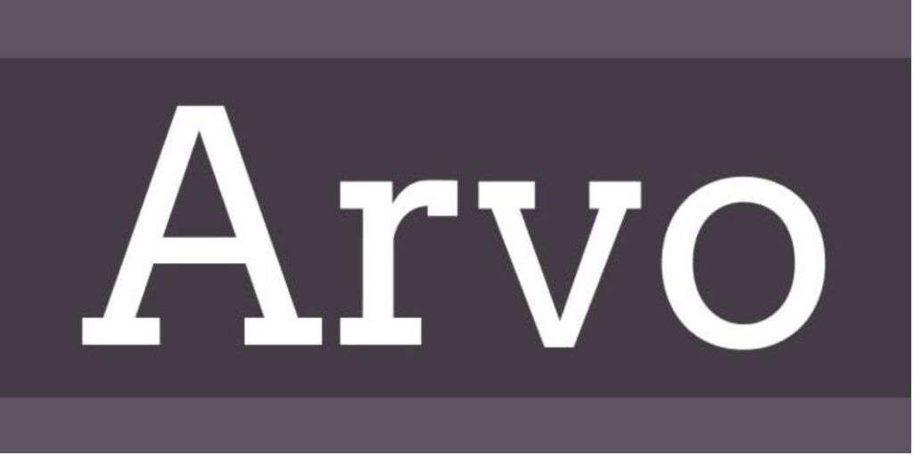 Arvo Font