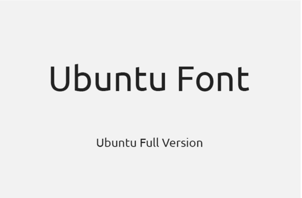 Ubuntu Font Family