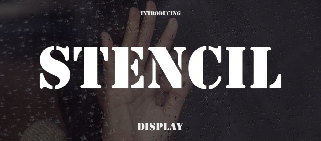 Stencil Font