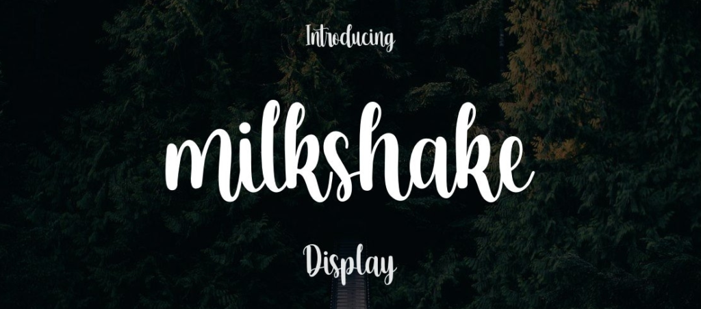 Milkshake Font