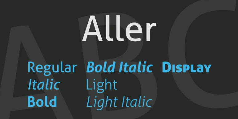 Aller Font