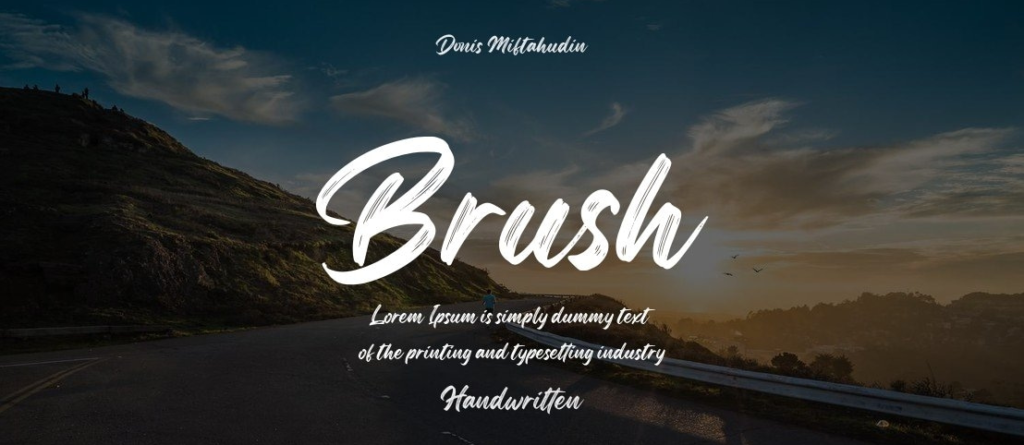 Brush Font