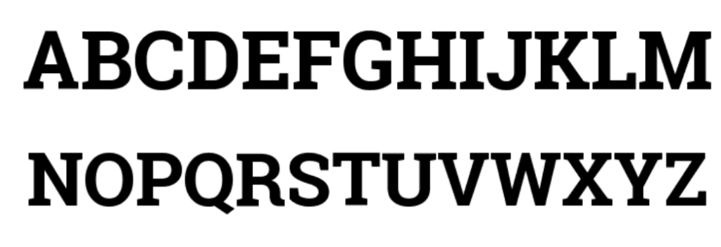 Roboto Slab Bold Font