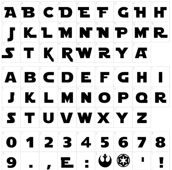 Star Jedi Font
