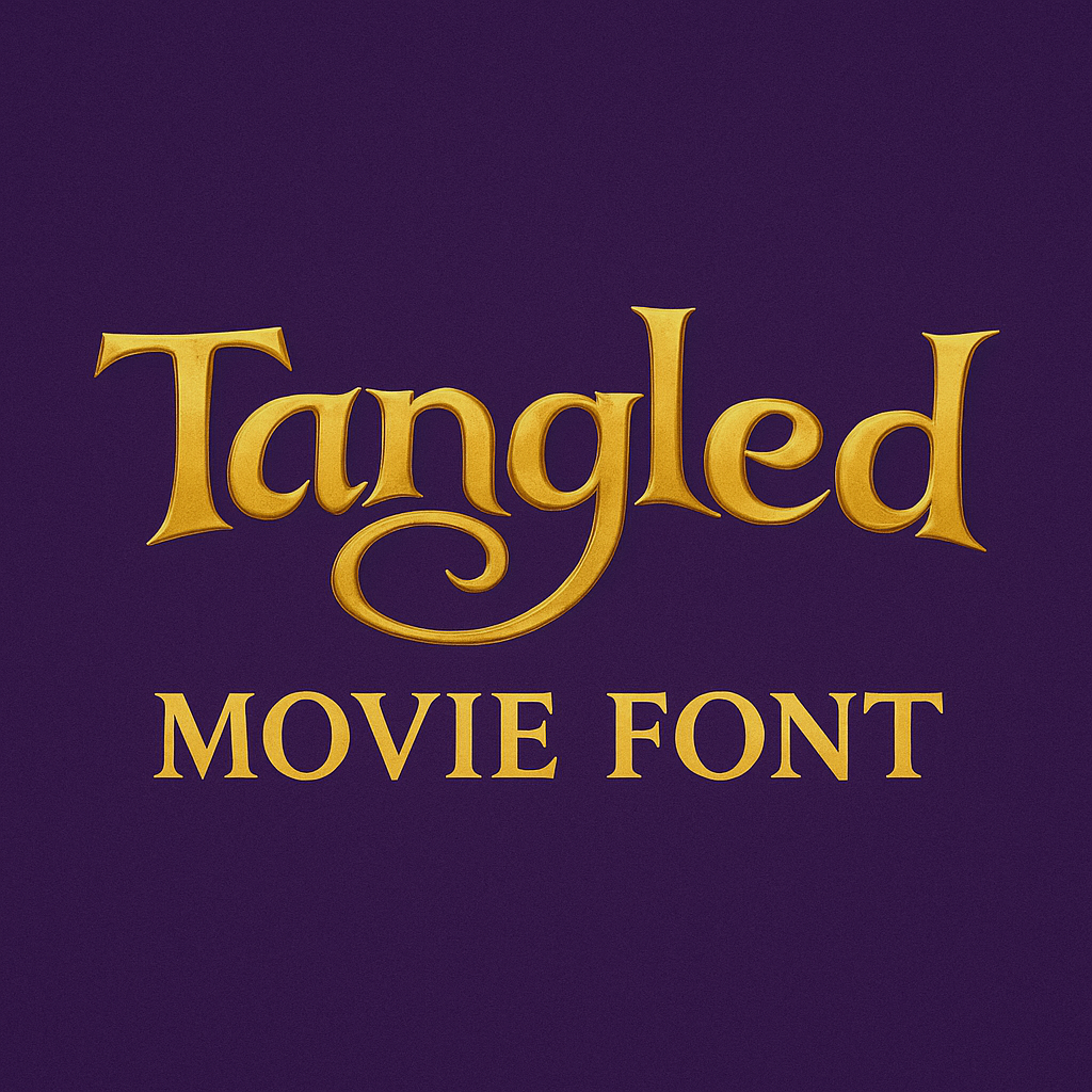 Tangled Movie Font Free Download