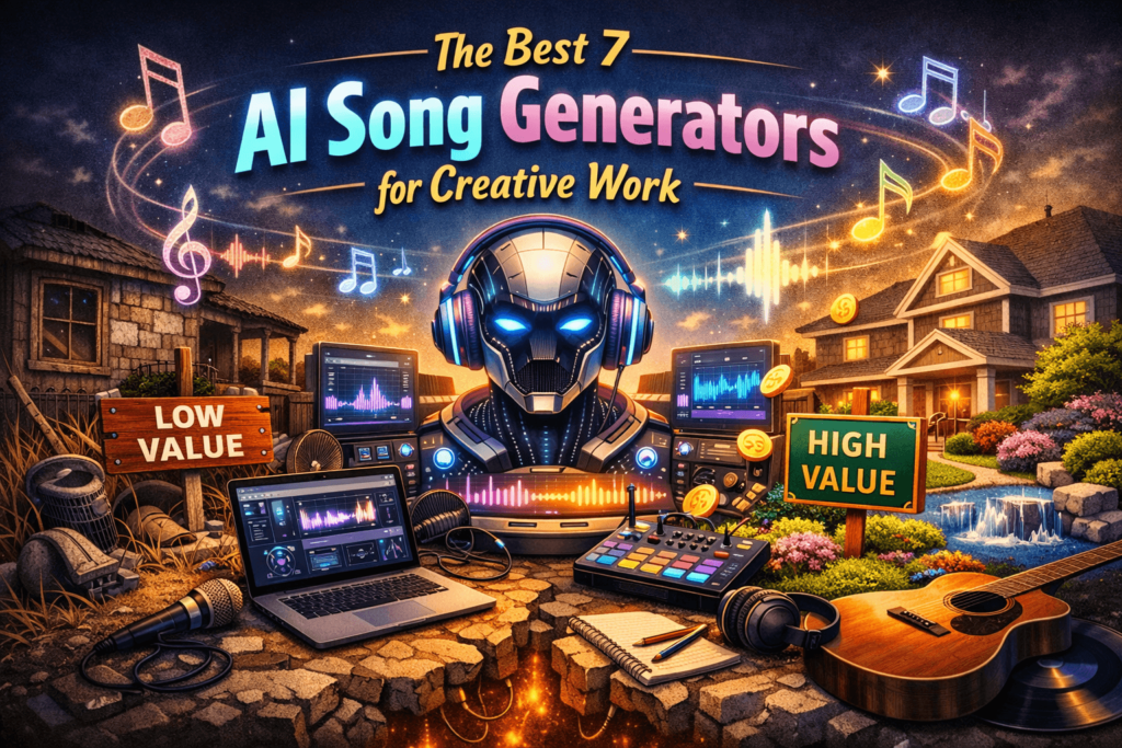The Best 7 AI Song Generators for Creative Work