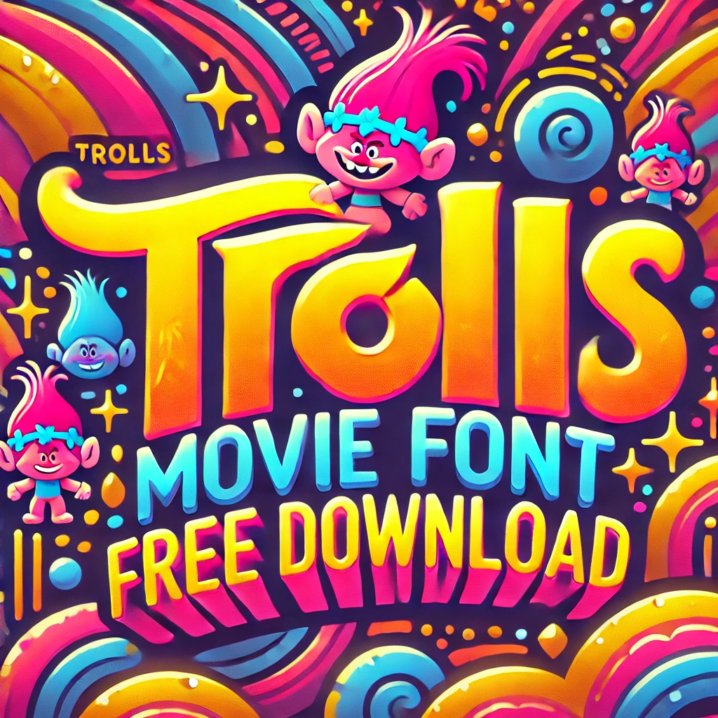 Trolls Movie Font Free Download