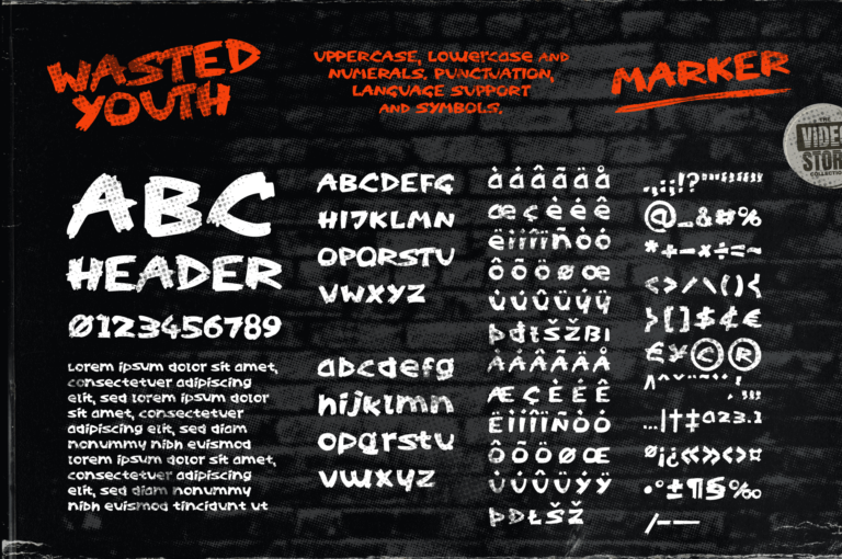 Wasted Youth – 90s Inspired Font