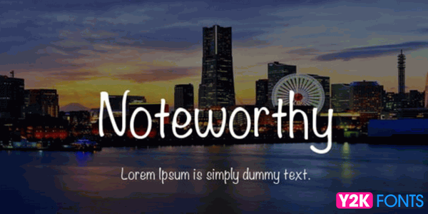 Noteworthy - Best Cool Font