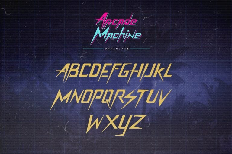 Arcade Machine – 80’s Retro Font