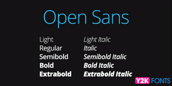 Open Sans - Cool Font