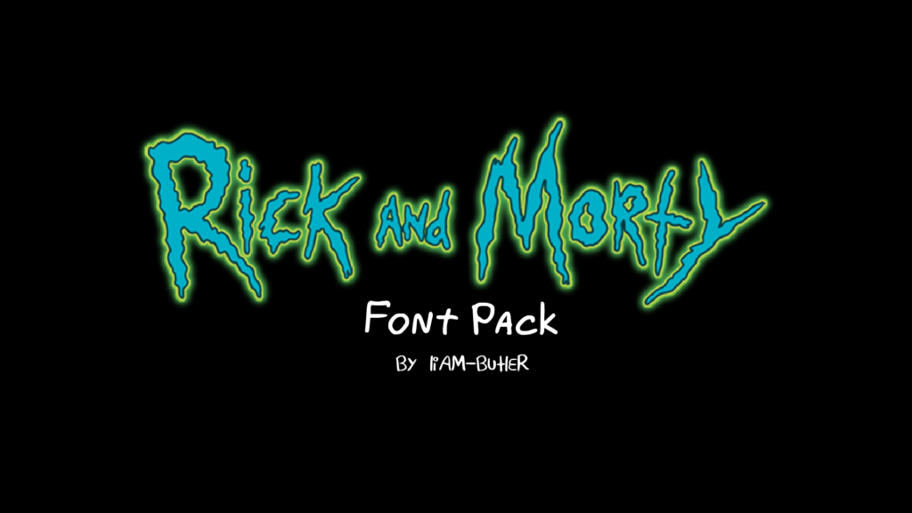 Rick and Morty Font