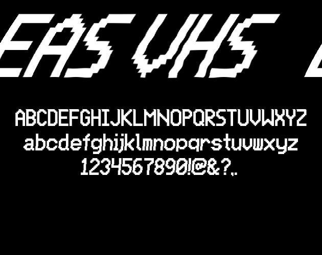 VHS Font