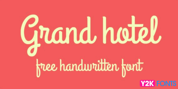 Grand Hotel- Cool Font