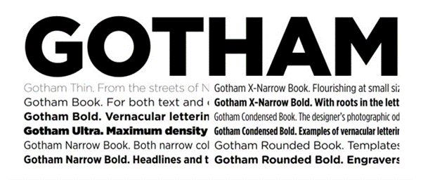 gotham logo font