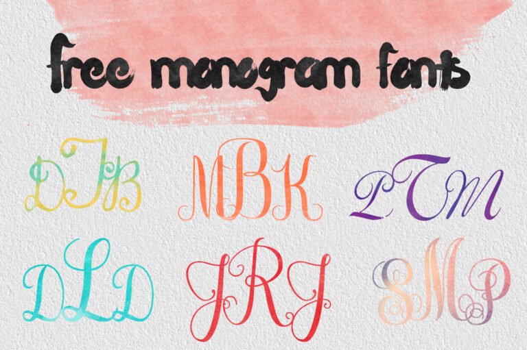 Free Monogram Fonts