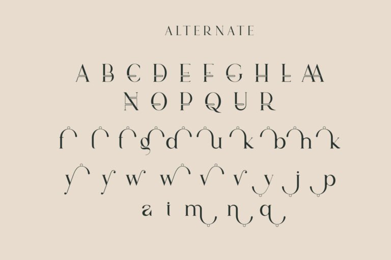 Vindea – Ligature Serif Font