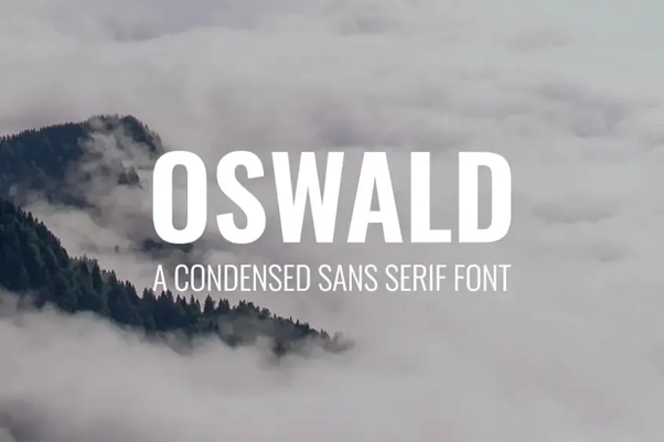 oswald logo font