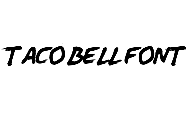 taco bell font