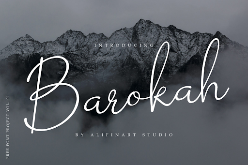 Barokah Uppercase & Lowercase Display