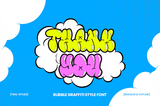 11. Gummies Fat Bubble Font