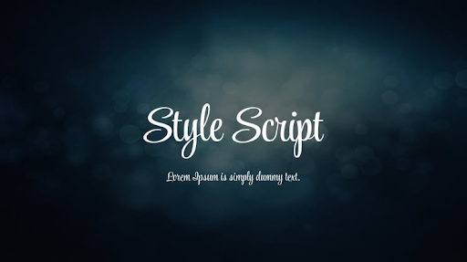 14. Style Script