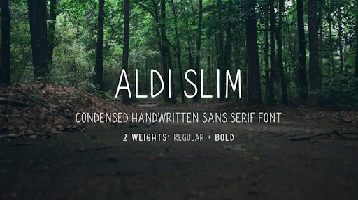 ALDI Handwritten Sans-Serif