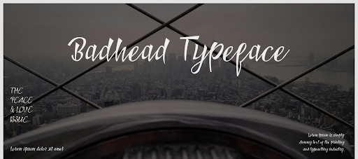 Badhead Typeface