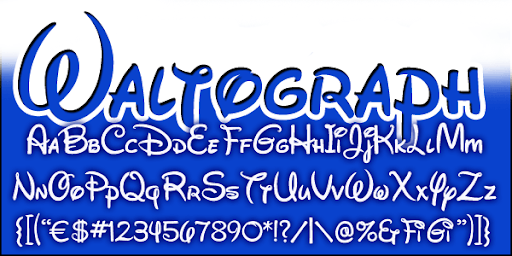 17. New Waltograph Font