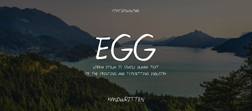 Egg Presentation Font