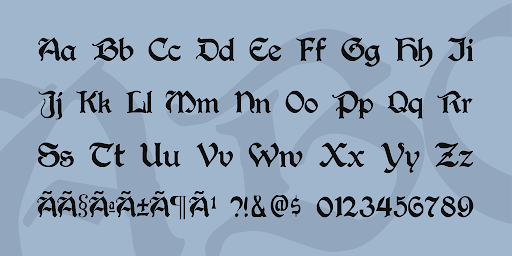 Augusta Font-Gothic Font