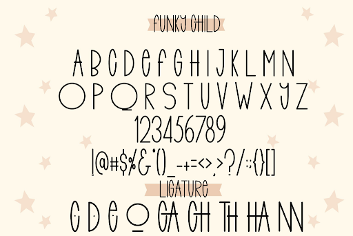 Funky Fingers-Kid Handwriting Font