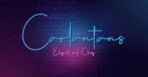 Carlantans — Elegant Neon Sign Signature Font