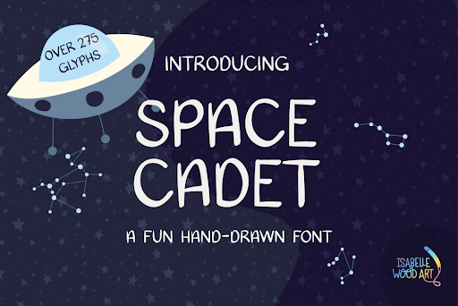 Space Cadet-Kid Handwriting Font