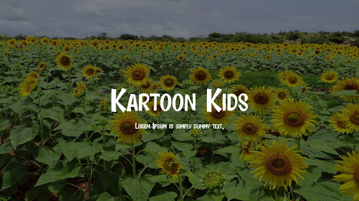 28. Kartoon Kids Font