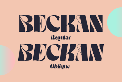 Beckan – Free Modern Aesthetic Font