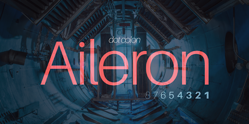 Aileron-Sci-Fi Font