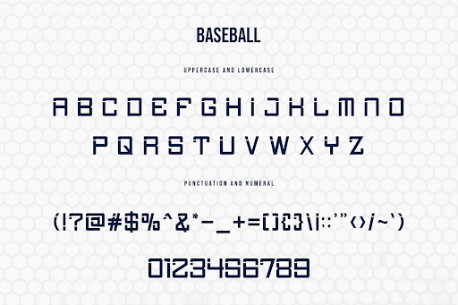 Baseball – Modern Display Font