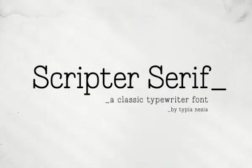 07. Scripter Serif