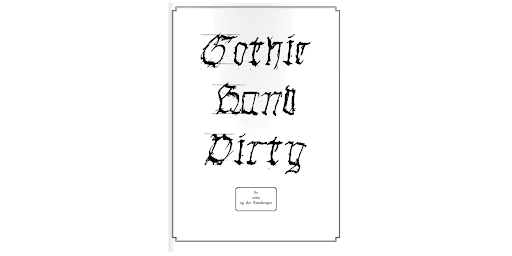 Gothic Hand Dirty Font
