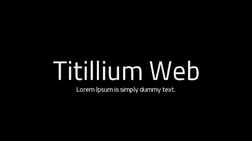 Titillium Web-Sci-Fi Font