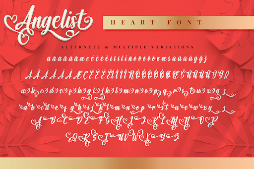 Angelist – Heart Fonts