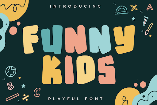 Silly Faces-Kid Handwriting Font