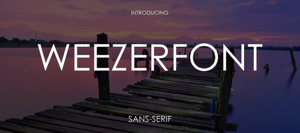 Weezer Font